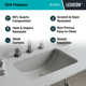 Lexicon Quartz Composite Rectangle Vanity Sink