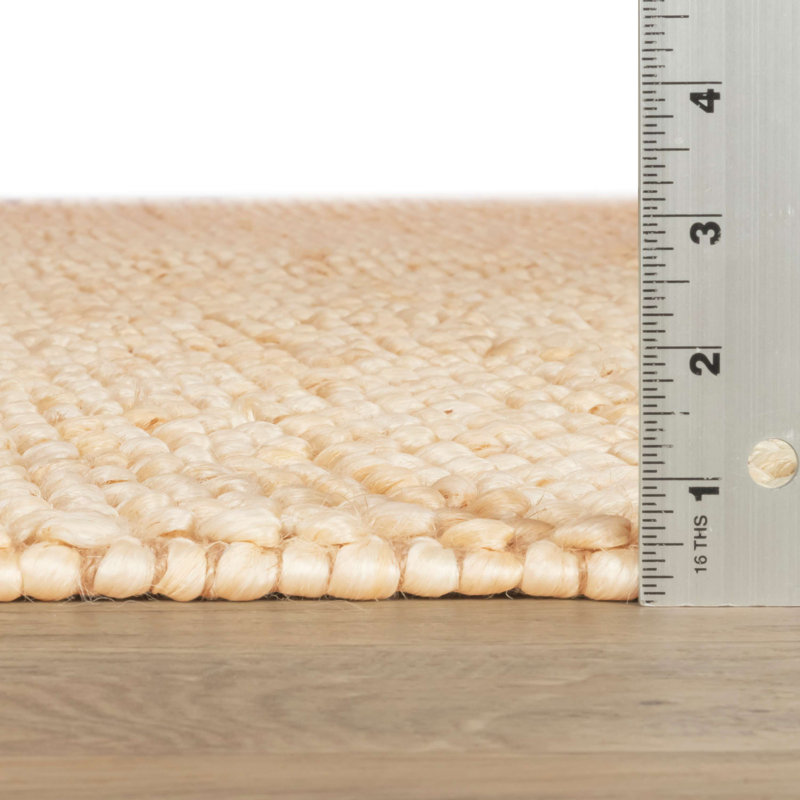 Natural Handwoven Jute 6' x 9' Flatweave Rug