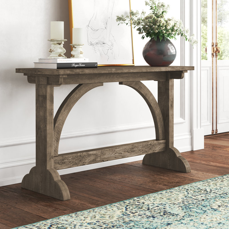 Zariyah 47.24'' Console Table, Reclaimed Oak