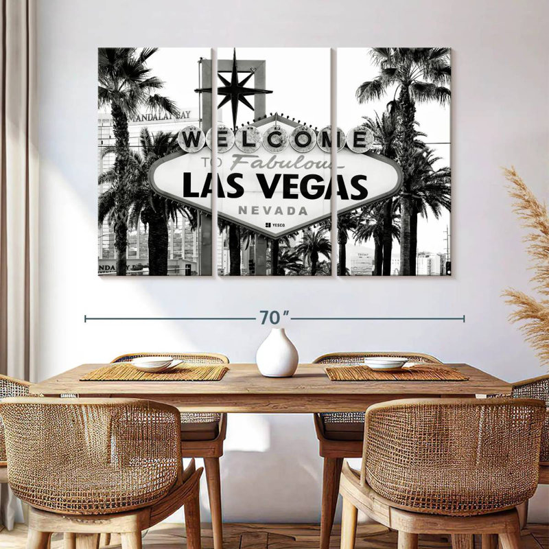 Senne Welcome To Fabulous Las Vegas BW, H 14 po x l 23 po