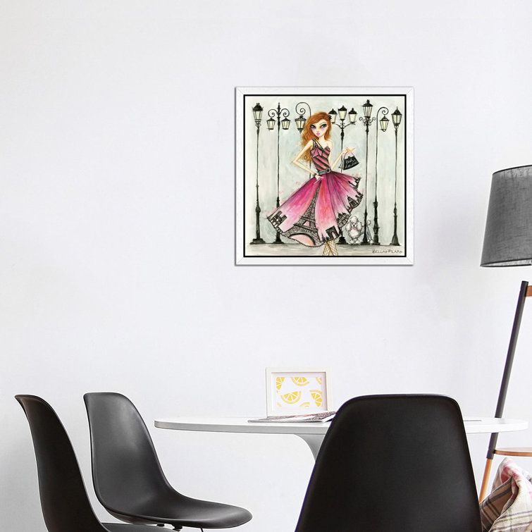 Paris by Bella Pilar - Floater Frame Painting on Canvas