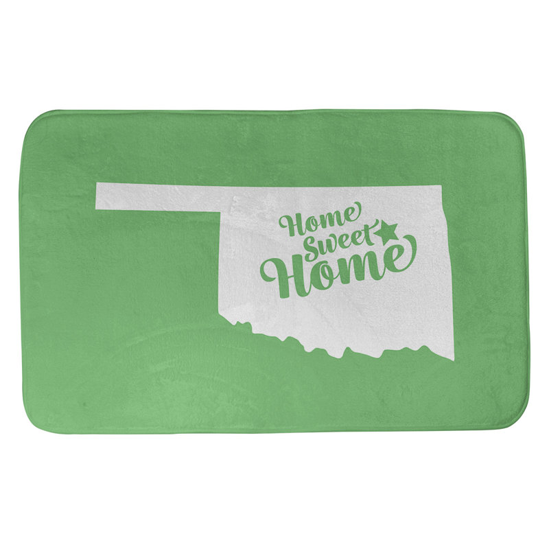 Tapis de salle de bain tulsa doux home, l 17 po x L 21 po, Vert
