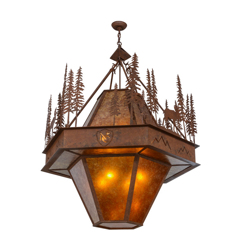 Derwent 8 - Light Dimmable Geometric Chandelier