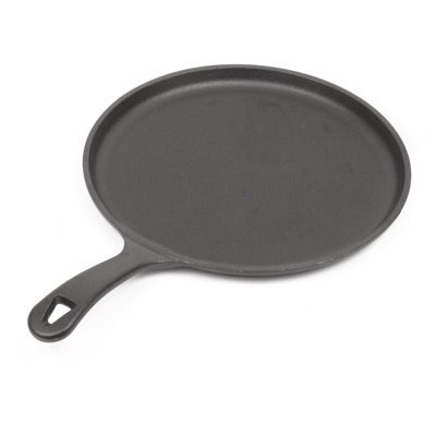 CHCI Series Commercial CHEF 10.5 Inch Preseasoned Cast Iron Round Griddle Pan