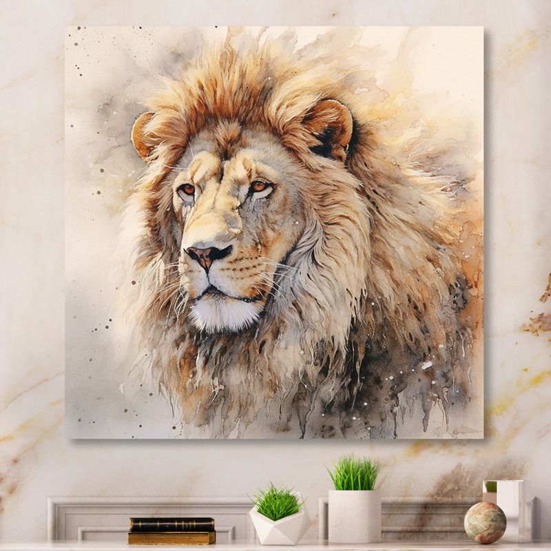 Fierce Lion III, H 29 po x l 29 po x P 1 po