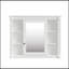 Meuble-lavabo de 36 po avec lavabo supérieur, armoire à miroir, armoire de rangement moderne avec 2 portes à fermeture douce et 2 tiroirs, meuble-lavabo simple-895320296