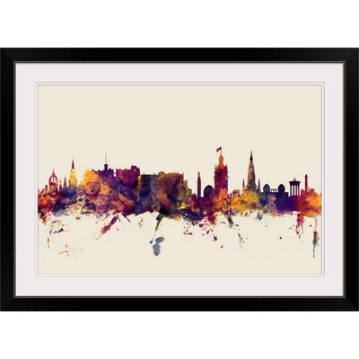 «Edinburgh Écosse Skyline» par Francy, impression