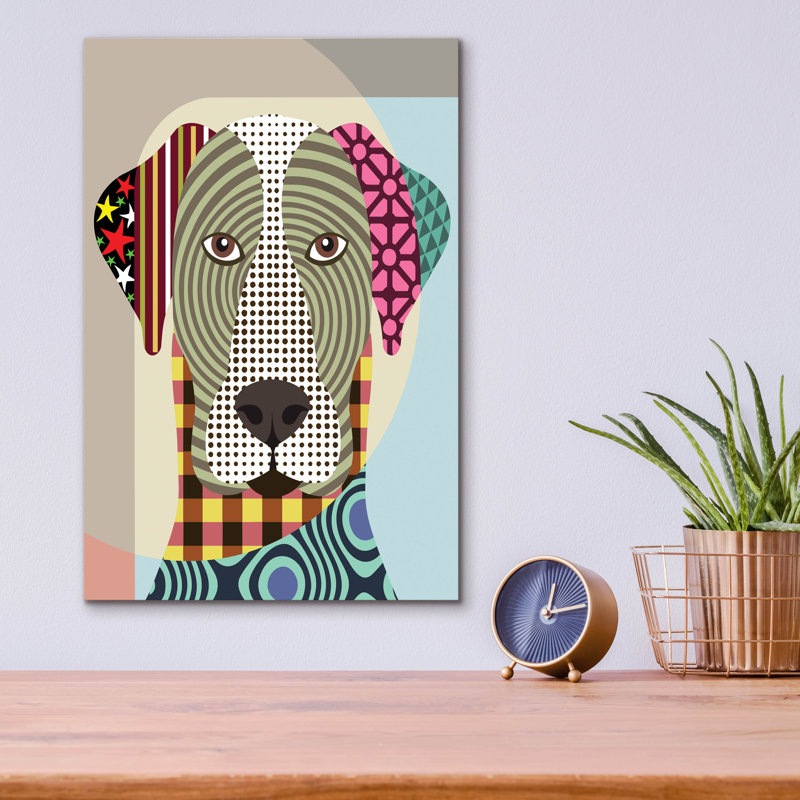 «Great Dane Dog» par Lanre Adefioyue, H 16 po x l 12 po x P 0,13 po