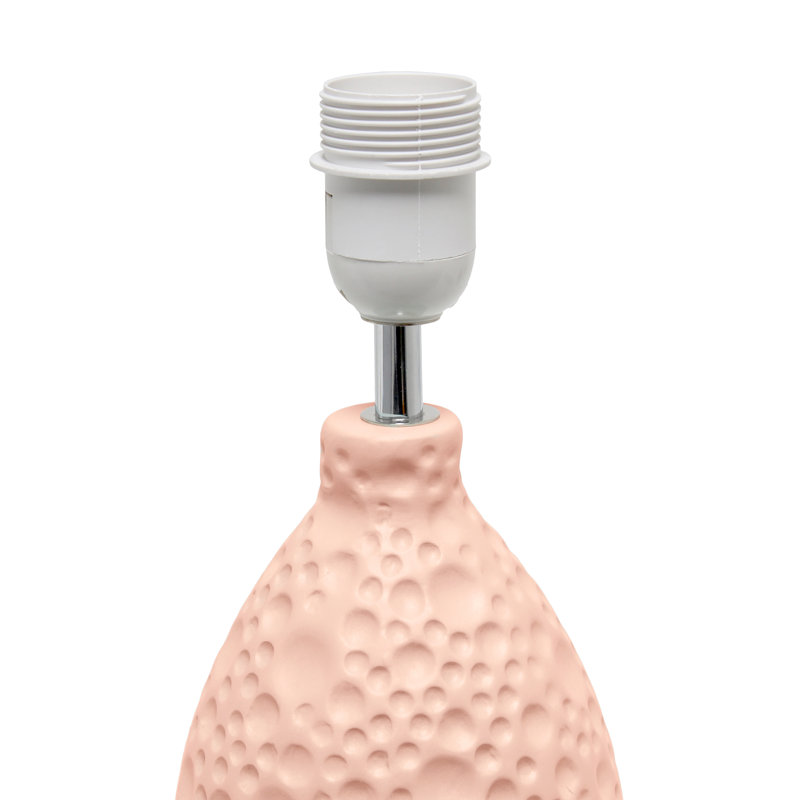 Lampe de table Deddie, Rose, Non