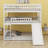 Triple Bed With Built-In Ladder,Slide And Guardrails-406409364