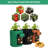 17.7" 10-Gallon Grow Bags with Window, Fabric Potato Planter Pots with Harvest Flap, Mixed Colors (2 Black, 2 Green, 2 Orange Ginger)-173259575