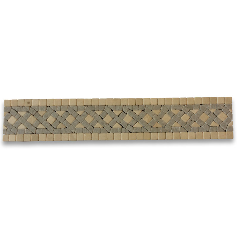 2" x 12" Marble Mosaic Sheet Wall Floor Use Tile