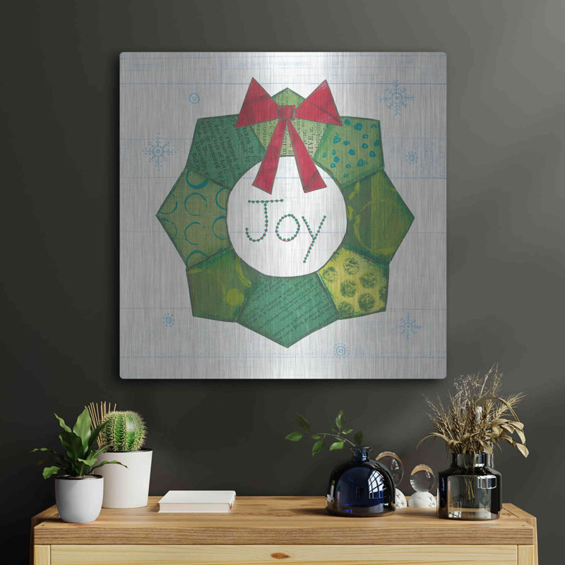 «Christmas Patchwork II» par Courtney Prahl, H 24 po x l 24 po