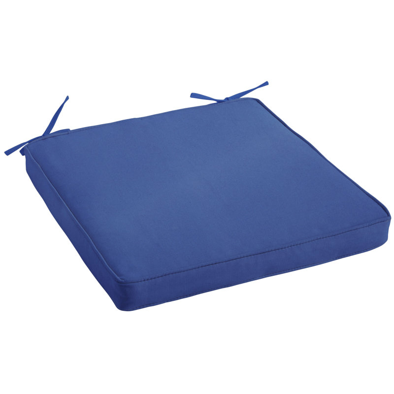 Chanson Outdoor Sunbrella Seat Cushion, Canvas True Blue, 1