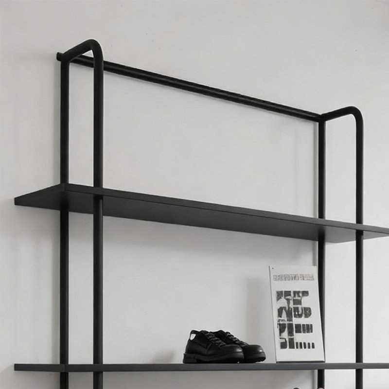 Metal Minimalist Display Shelf, (4 Shelves) 68.9"H x 23.62"W x 11.81"D