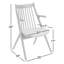 Chaise avec accoudoirs de salle à manger en cuir Vegan