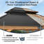 Pavillon de jardin d'extérieur en bois d'épinette avec double toit en acier galvanisé-109242046