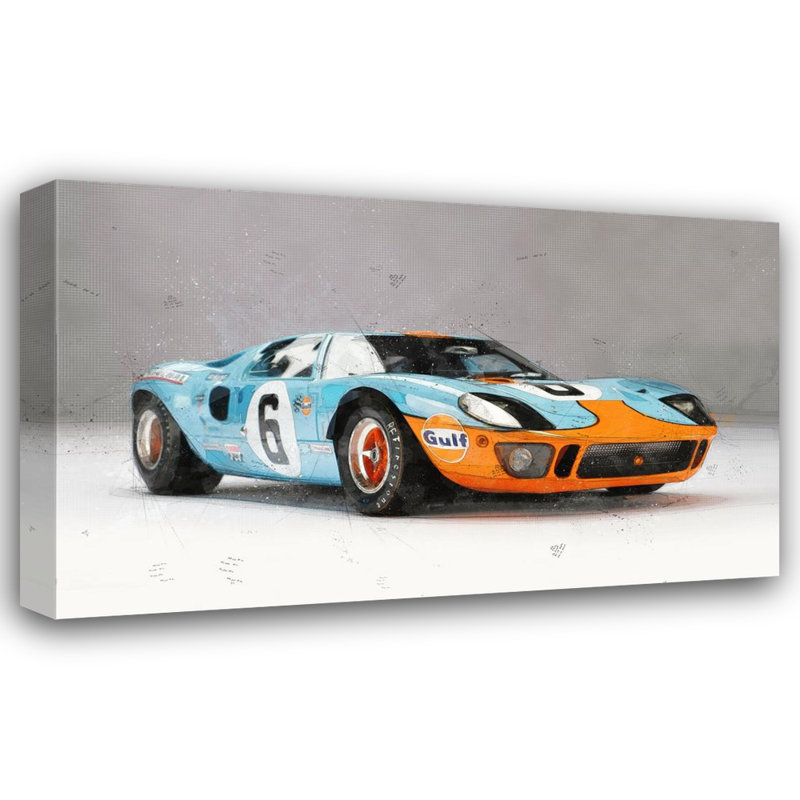 "Ford Gt" par Stephen Chambers, impression sur toile tendue, H 15 po x l 18 po x P 1,5 po