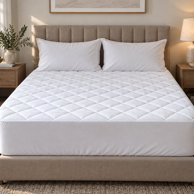 Waterproof Quilted Mattress Protector with 30cm Deep Pocket, Super King (6')