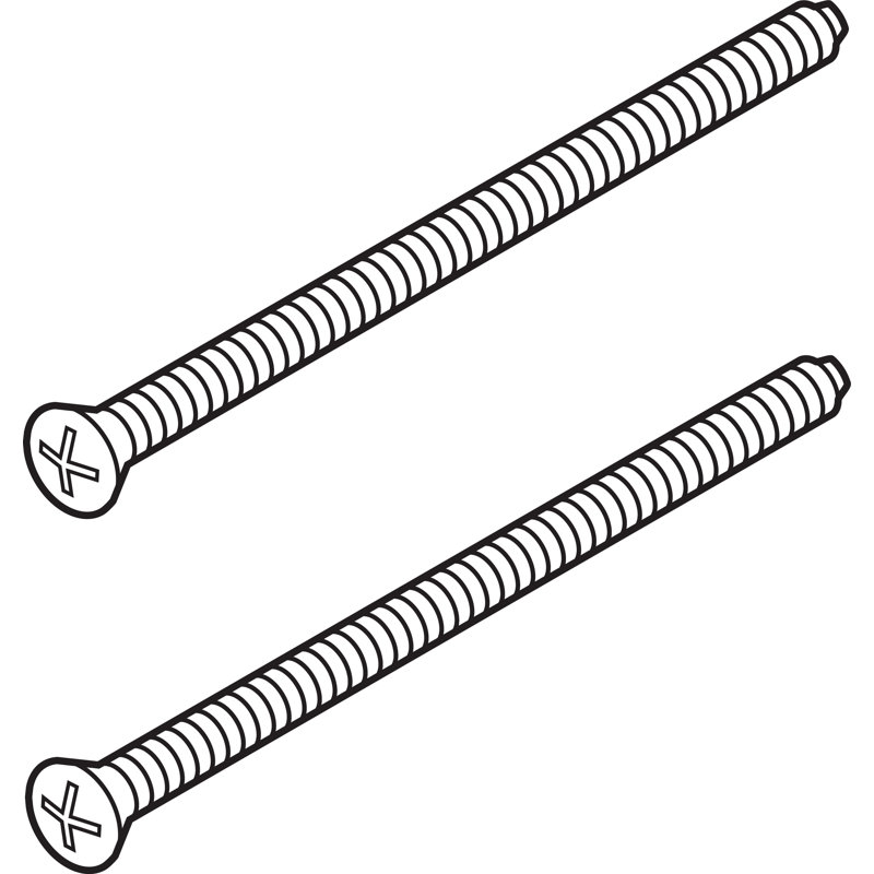 Pivotal Chrome Escutcheon Screw, Brilliance Polished Brass