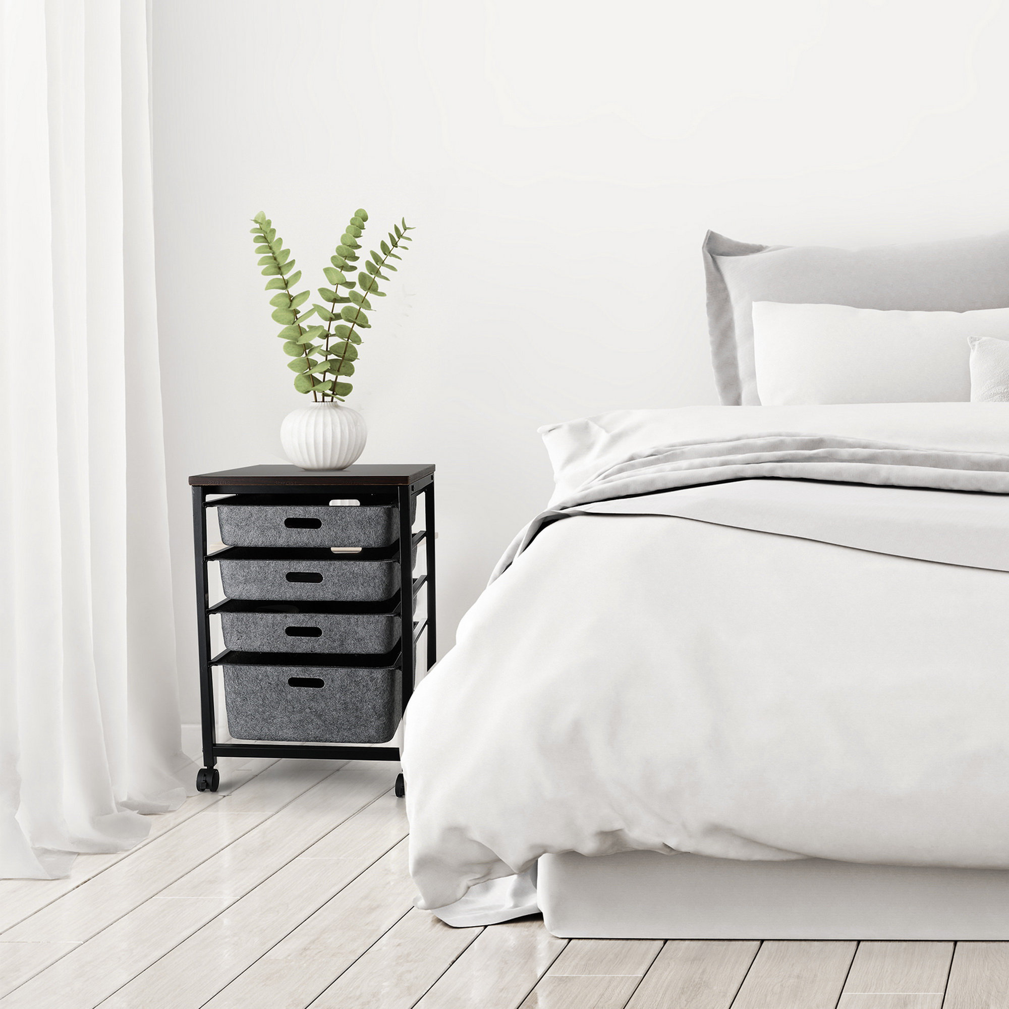 Rebrilliant Kinnie 4 Drawer Rolling Storage Chest - Wayfair Canada