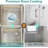49"-54" W x 76" H Double Sliding Door Framed Shower Door with Two Towel Bars, Easy-Clean Coating, Explosion-Proof Film, Brushed Gold-124639307-125784234