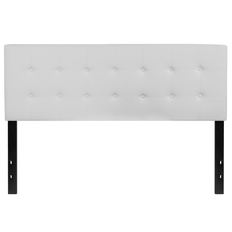 Tête de lit tapissier Ciriaca, Grand, Blanc