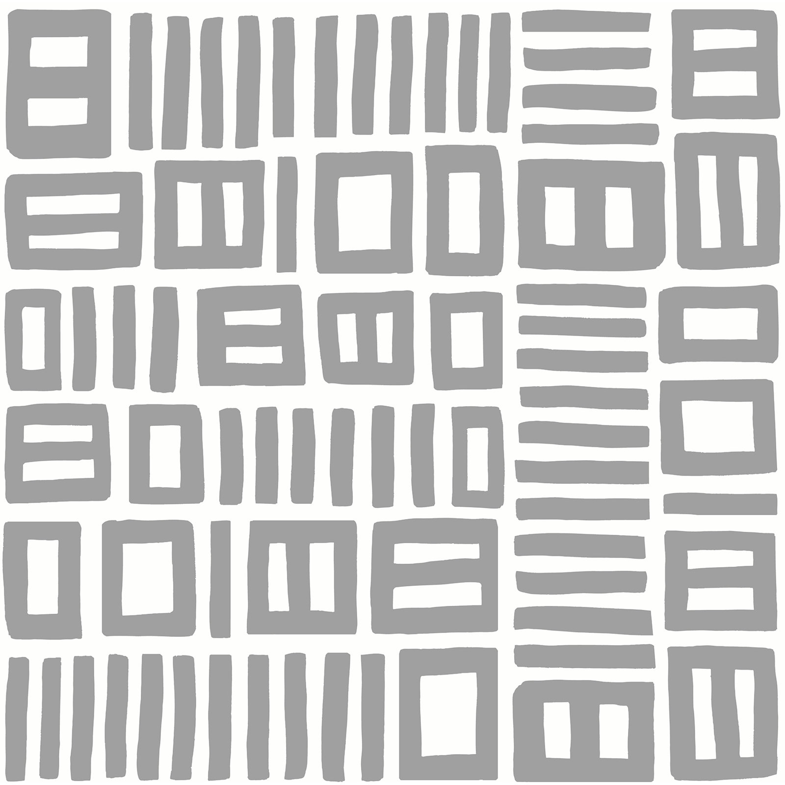 Ellie Peel & Stick Geometric Wallpaper, Gray/White