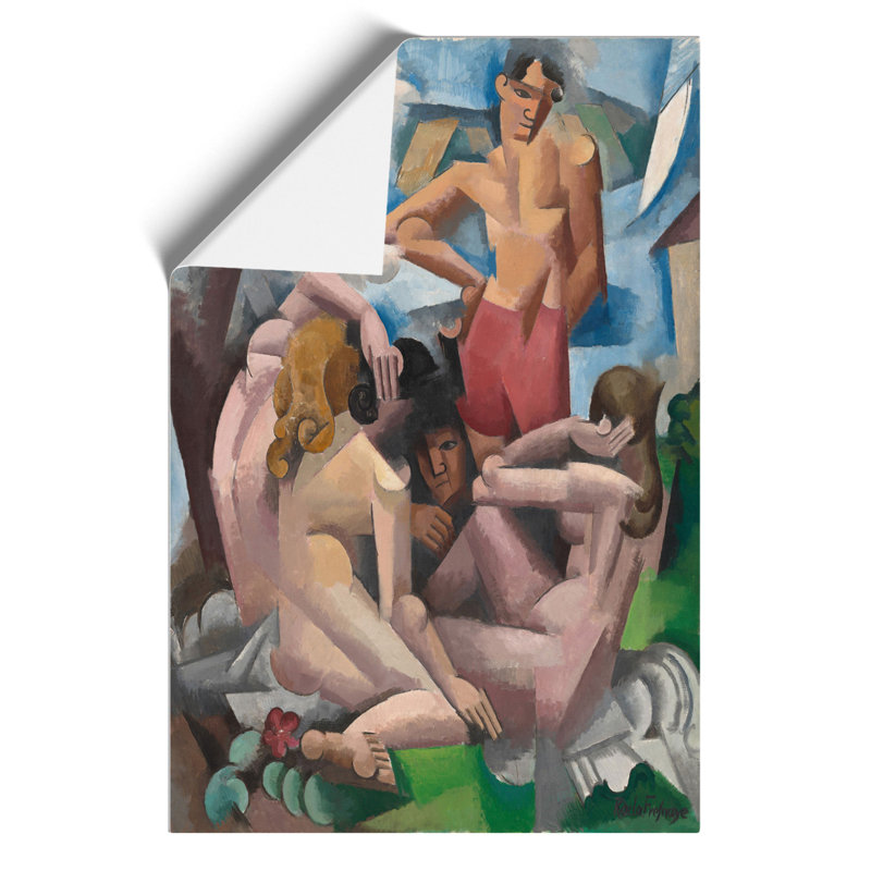 The Bathers by Roger de la Fresnaye - Frameless Print, 59cm H x 42cm W x 0.1cm D