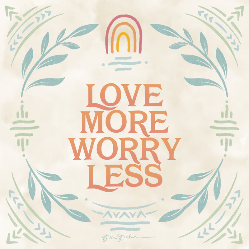 Heart And Mind II Love More by Gia Graham - Wrapped Canvas Print, 122cm H x 122cm W