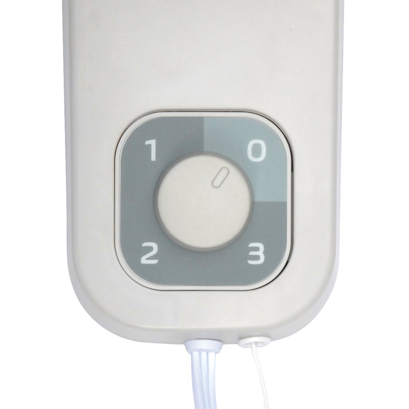 Air King Commercial Grade 3-Speed Wall Mount Fan with 90° Oscillation, Gray