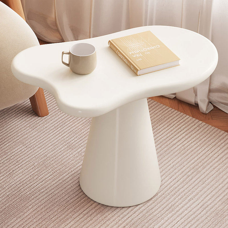 Cream End Table,irregular Side Table for Living Room,Bedroom