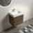 24'' Single Bathroom Vanity with Ceramic Top-92615169