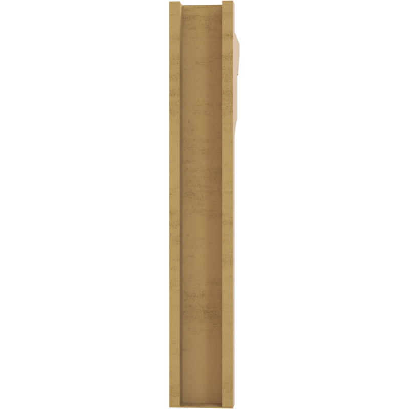 Balboa Slat Rough Cedar Woodgrain TimberThane Outlooker, Primed Tan, 38" H x 6" W x 26" D