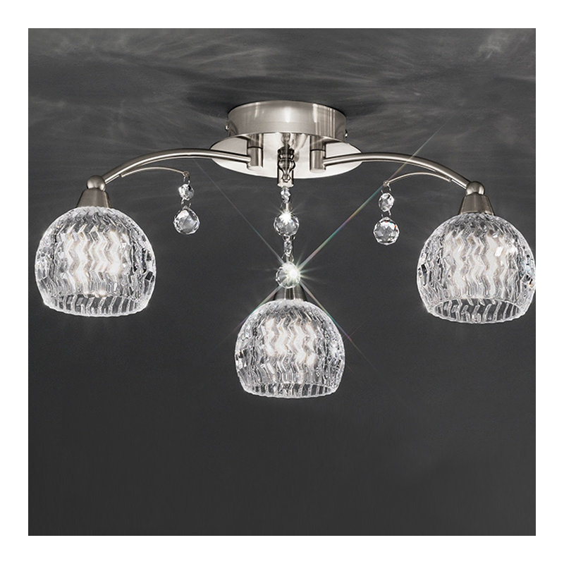 Flush Mount, Satin Nickel