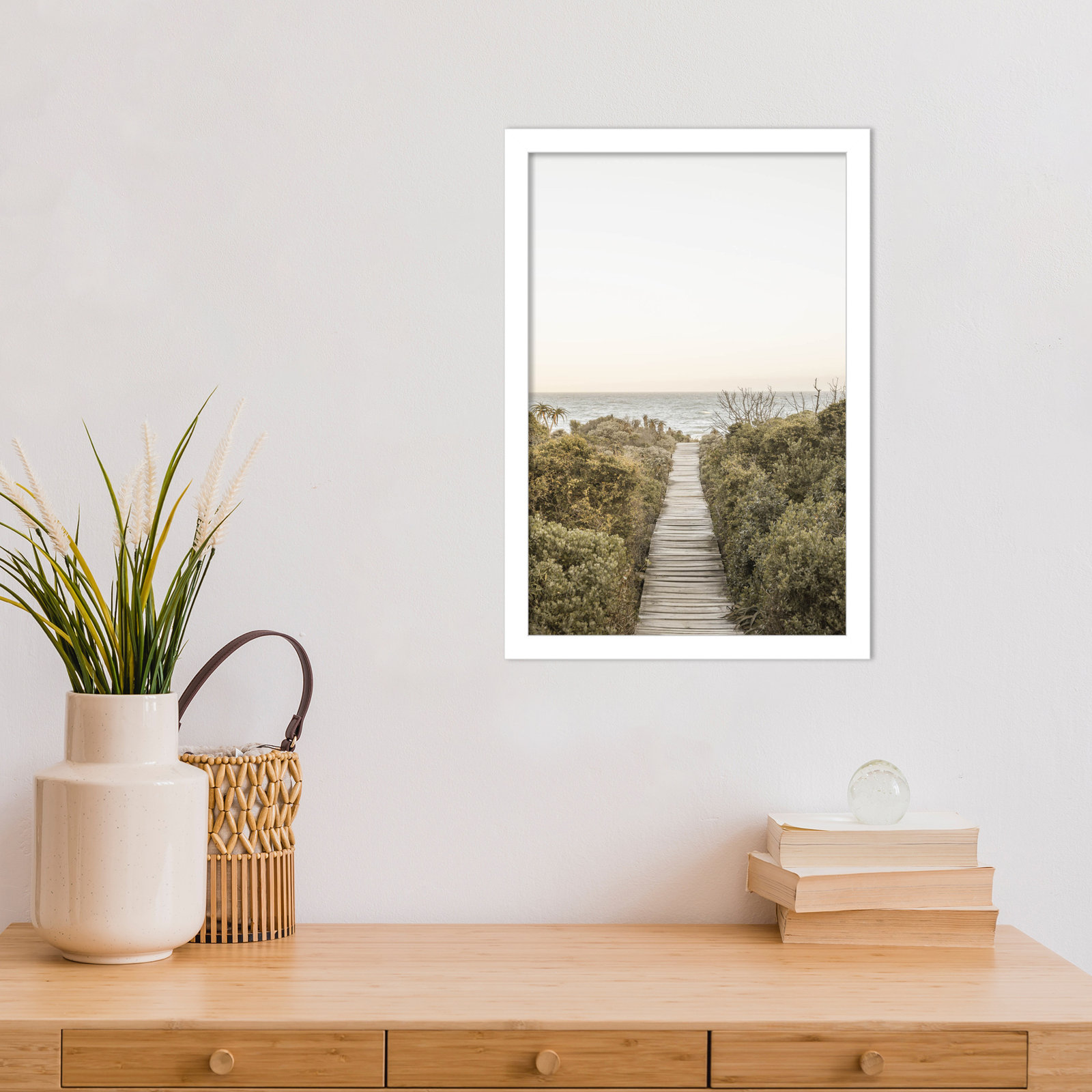 Partlow "Boardwalk" Print by Shot by Clint, White, 17" H x 12" W