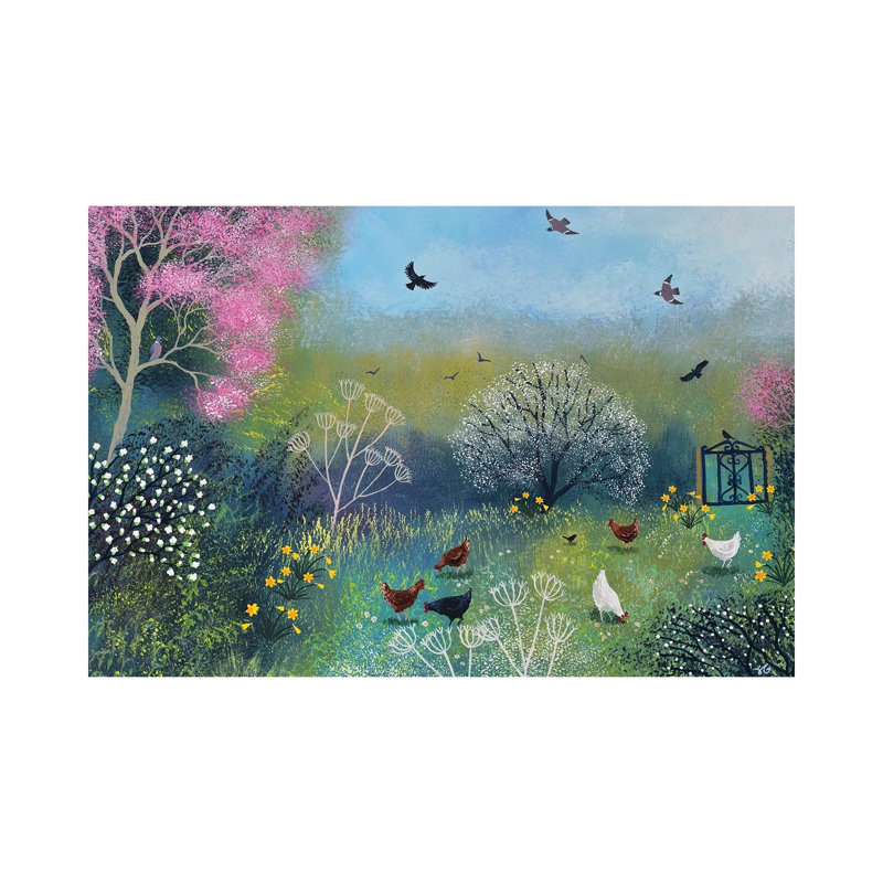 Spring Chorus by Jo Grundy - Wrapped Canvas Painting, 66.04 cm H x 45.72 cm W x 1.91 cm D
