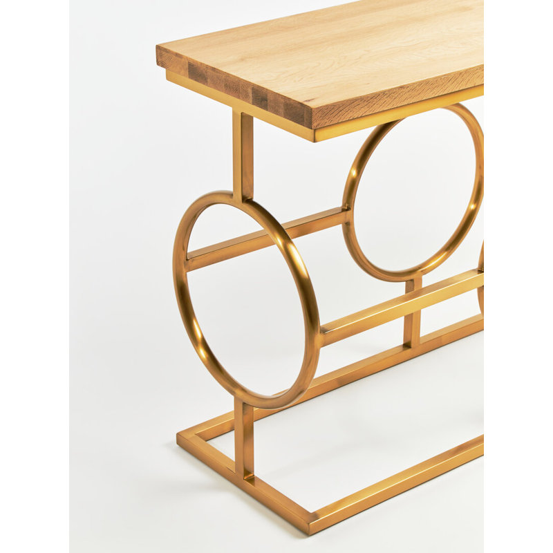 40cm Solid Wood Top Console Table