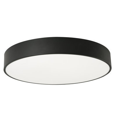 Edgeless Round Acrylic Dimmable LED Flush Mount Light With Color Temperature Switch: 2700K, 3000K, 3500K, 4000K, and 5000K