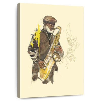 Joueur de saxophone floral Abarca