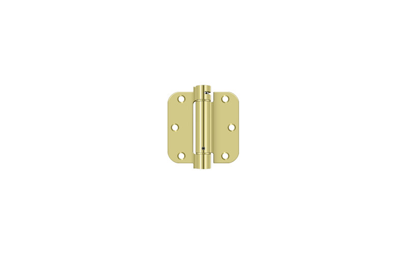 Steel Hinge, Polished Brass