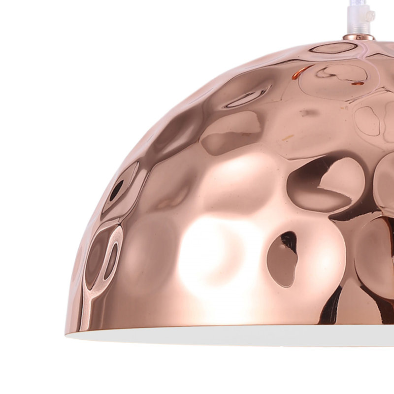 Danial 1 - Light Copper Dome Pendant