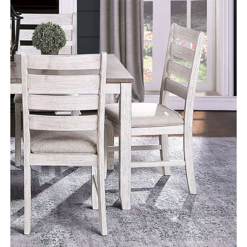 Table rectangulaire en bois gris et brun 7 pièces, chaises en bois pour table 6 pièces, brun, avec chaises d'appoint, sièges rembourrés en tissu