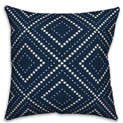  Housse de coussin carré à pois