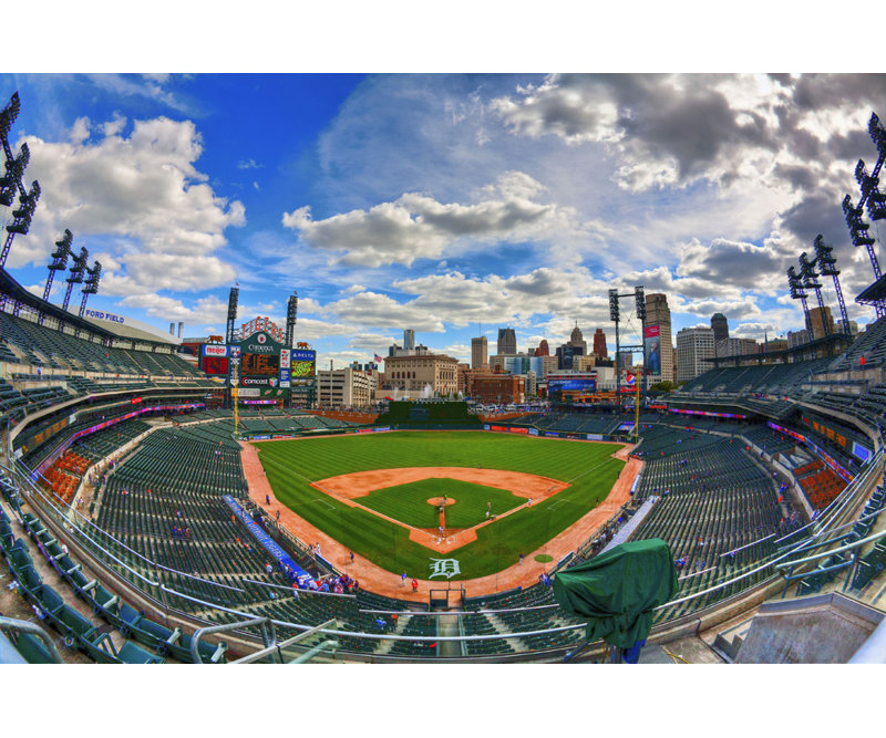 Comerica Park, H 16 po x l 24 po