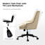 Chaise de bureau pivotante inclinable en similicuir de 22 po avec garniture cloutée Positano-1470730051