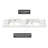 72'' W X 19.48'' D Rectangular Drop-In Resin Double Bathroom Vanity Sink With Overflow