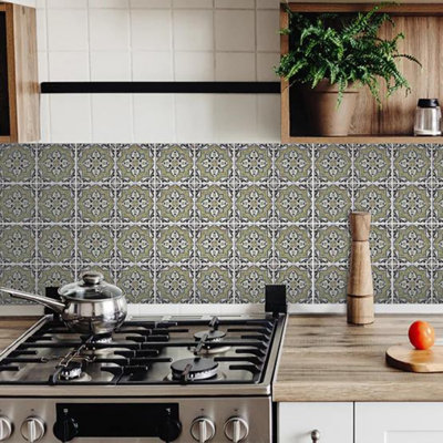 Carreau de mosaïque auto-adhésif en vinyle 6 po x 6 po