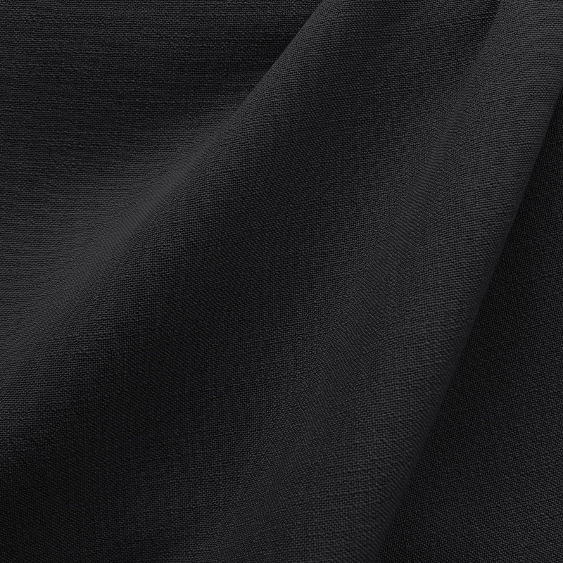 Solid Linen Look | Linati Fabric, Black
