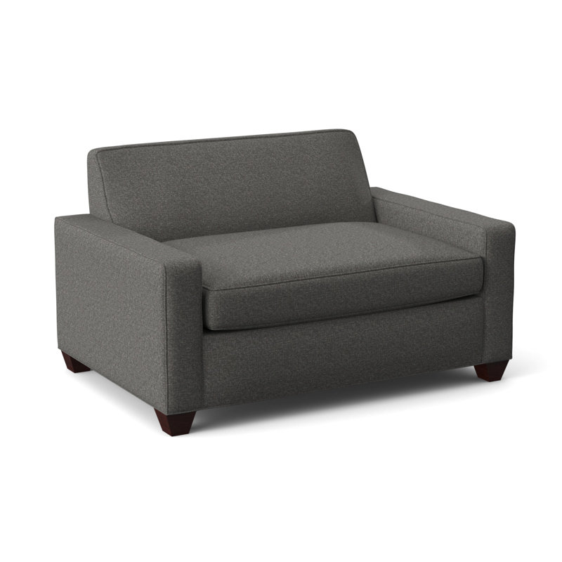 Avery Upholstered Accent Chair, Empire Mahogany, Connelly Dove